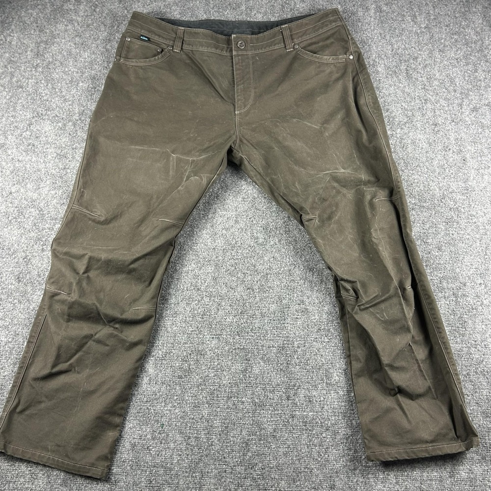 Kuhl Rydr Pants Mens 42x31 Brown Relaxed Fit Outdoor Hiking Workwear Casual